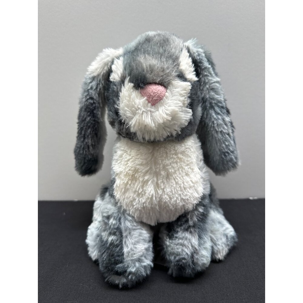 Gray & White Plush Bunny Stuffed Animal Toy By Animal Adventure